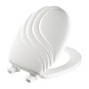 Mayfair Toilet Seat Swirl Wh 27EC-000